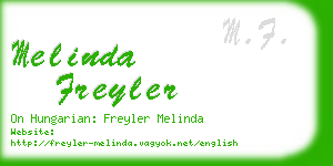 melinda freyler business card